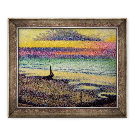 Tablou inramat - Georges Lemmen - Plaja de la jaf - - Roveli
