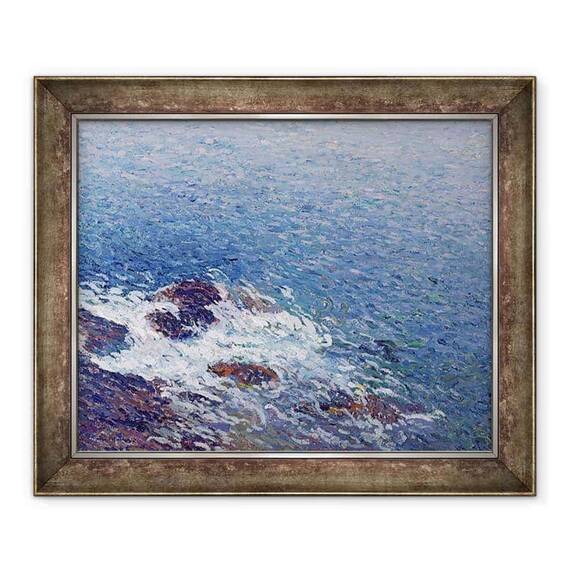 Tablou inramat - Henri Martin - Seara la Collioure - - Roveli