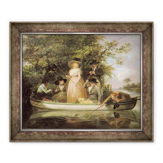 Tablou inramat - George Morland - O petrecere pescara - - Roveli