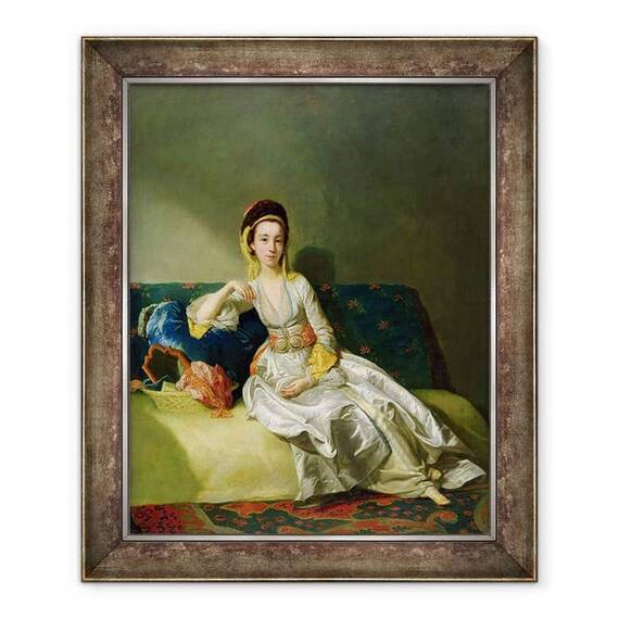 Tablou inramat - George Willison - Nancy Parsons in rochie turceasca - - Roveli