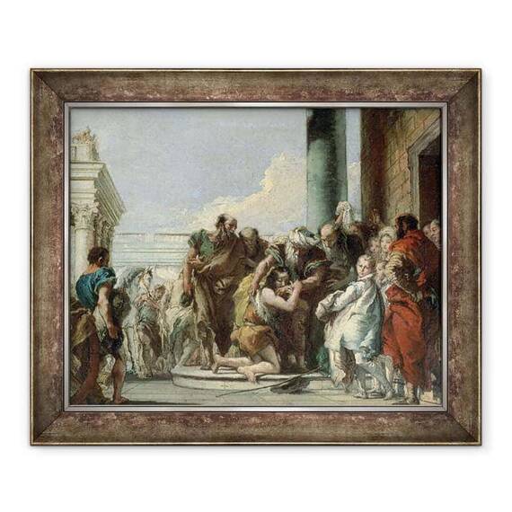 Tablou inramat - Giovanni Battista Tiepolo - intoarcerea Fiului Risipitor - - Roveli