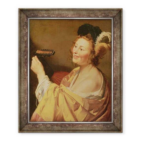 Tablou inramat - Gerrit van Honthorst - Un muzician - - Roveli