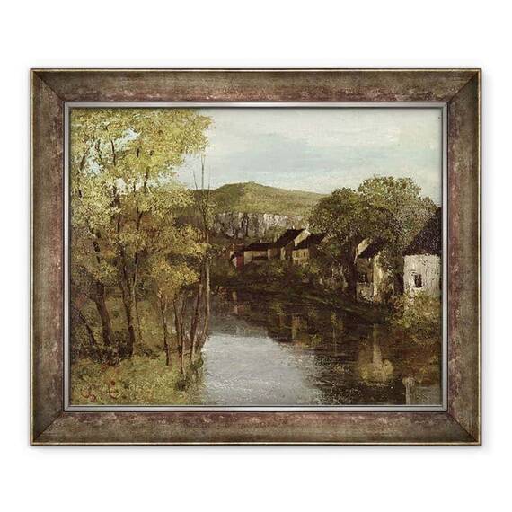 Tablou inramat - Gustave Courbet - Reflectia Ornans - - Roveli