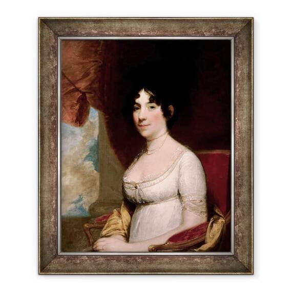 Tablou inramat - Gilbert Stuart - Doamna Dolley Madison - - Roveli