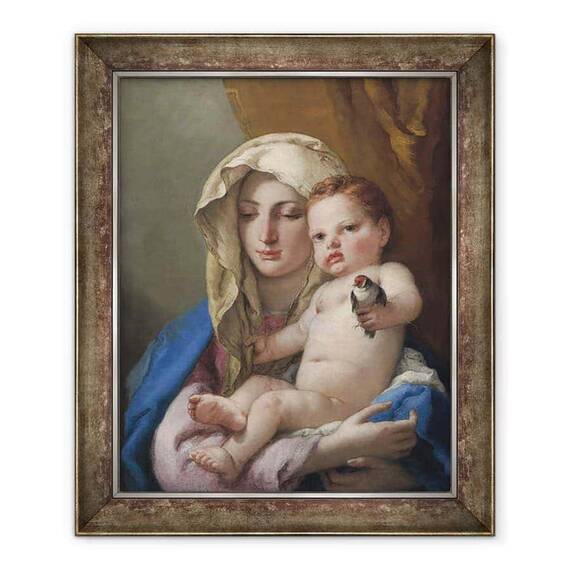 Tablou inramat - Giovanni Battista Tiepolo - Madonna din Goldfinch - - Roveli