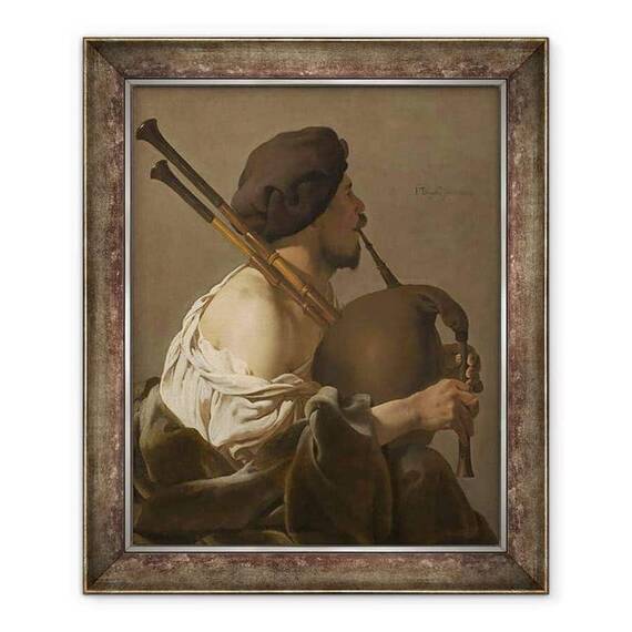 Tablou inramat - Hendrick Ter Brugghen - Cimpoi Jucator - - Roveli