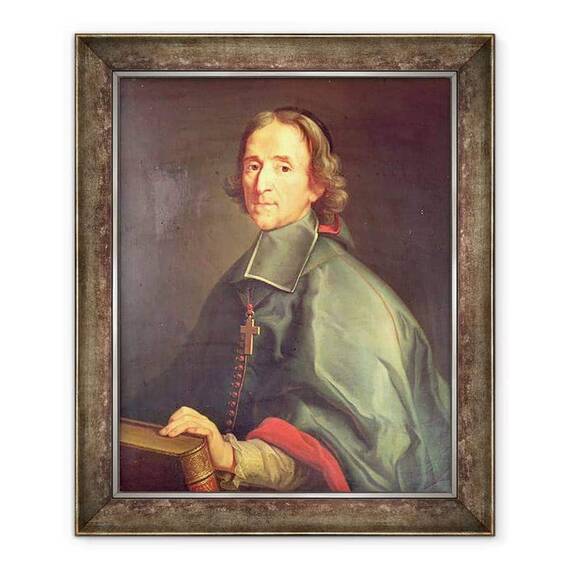 Tablou inramat - Scoala Franceza - Portret De Francois de Salignac de la Mothe-Fenelon 1651-1715 - - Roveli