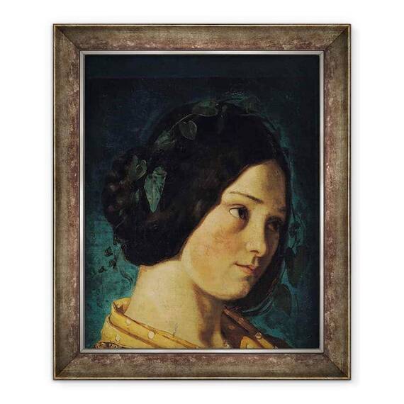 Tablou inramat - Gustave Courbet - Portret De Zelie Courbet - - Roveli