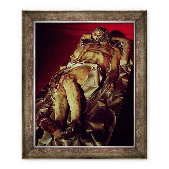 Tablou inramat - Gregorio Fernandez - Cristosul mort - - Roveli