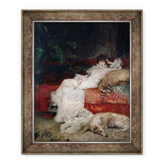 Tablou inramat - Georges Clairin - Sarah Bernhardt 1844-1923 1876 - - Roveli