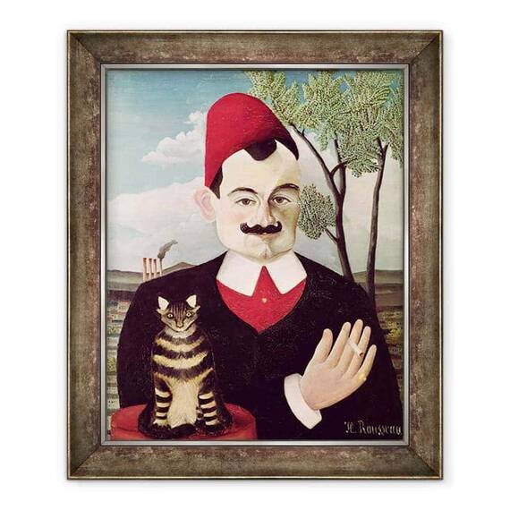 Tablou inramat - Henri J.F. Rousseau - Portretul lui Pierre Loti 1850-1923 c.1891 - - Roveli