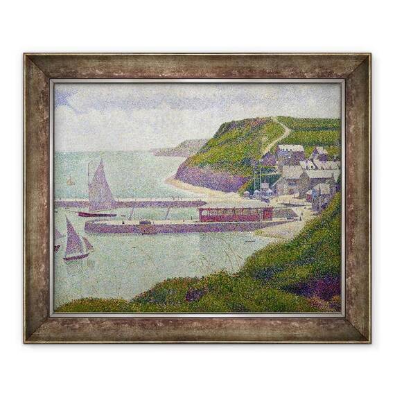 Tablou inramat - Georges Pierre Seurat - Port la Port-en-Bessin at High Tide - - Roveli