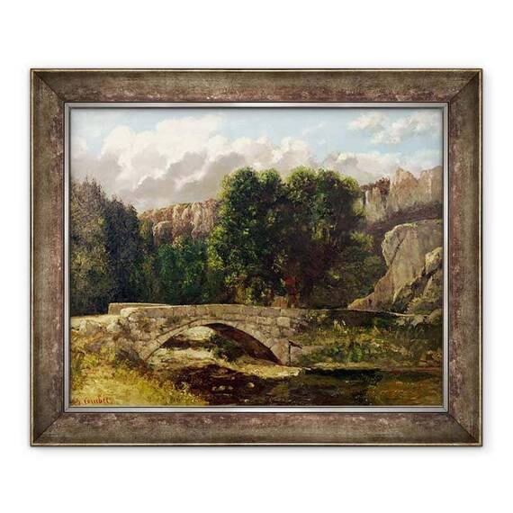 Tablou inramat - Gustave Courbet - Pont de Fleurie, Elvetia - - Roveli