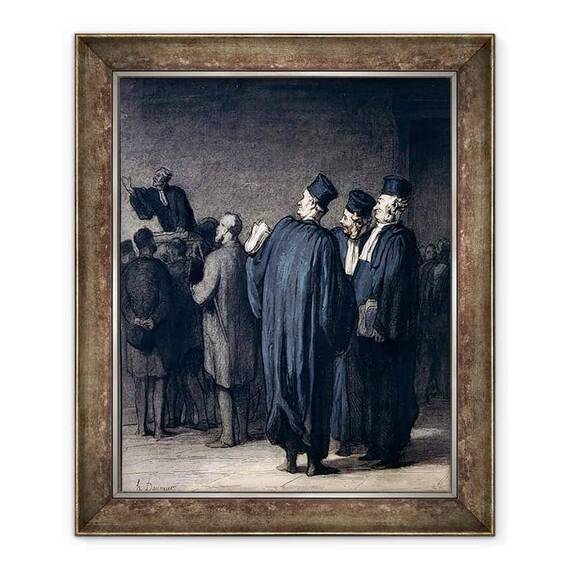 Tablou inramat - Honore Daumier - Avocatii - - Roveli