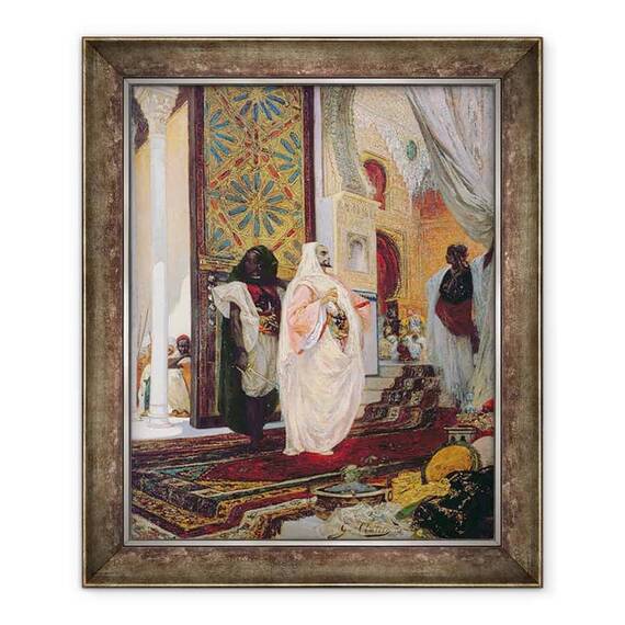 Tablou inramat - Georges Clairin - Intrarea in harem - - Roveli