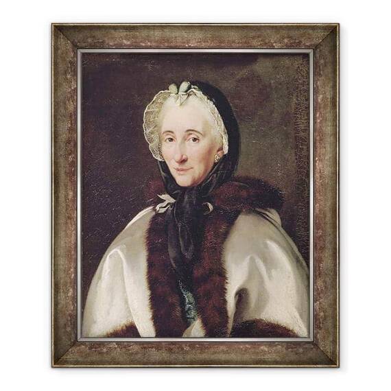 Tablou inramat - Scoala Franceza - Portret De Madame Francoise de Graffigny 1695-1758 - - Roveli