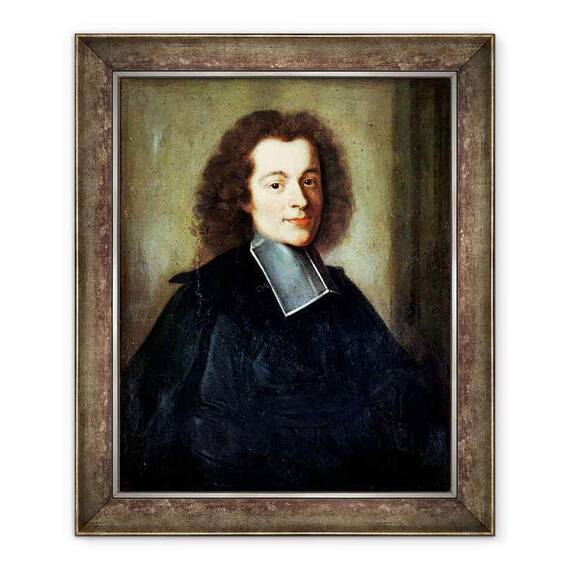 Tablou inramat - Scoala Franceza - Portret presupus a fi Voltaire 1694-1778 ca un tanar - - Roveli
