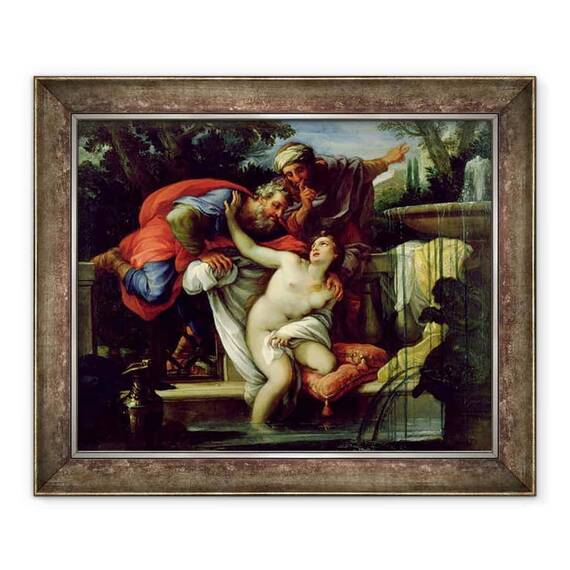 Tablou inramat - Giuseppe Bartolomeo Chiari - Susanna si Batranii - - Roveli