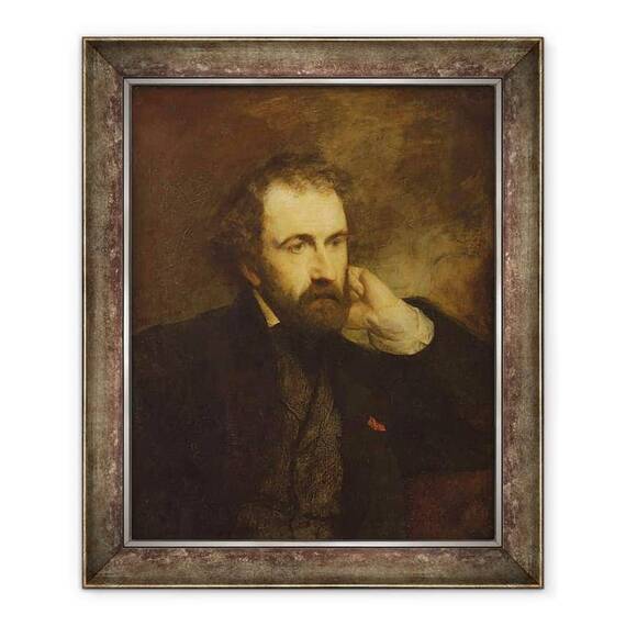 Tablou inramat - Gustave Ricard - Portretul lui Paul Chenavard 1807-95 - - Roveli
