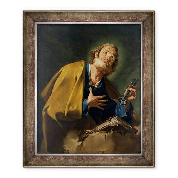 Tablou inramat - Giovanni Battista Pittoni - St. Peter - - Roveli