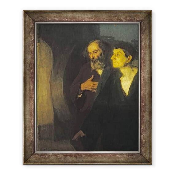 Tablou inramat - Henry Ossawa Tanner - Cei doi discipoli de la mormant - - Roveli