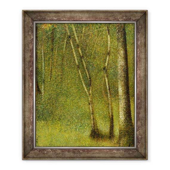 Tablou inramat - Georges Pierre Seurat - Padurea de la Pontaubert - - Roveli