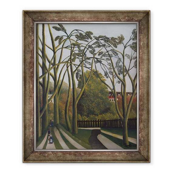 Tablou inramat - Henri J.F. Rousseau - Bancile Bièvre langa Bicêtre - - Roveli