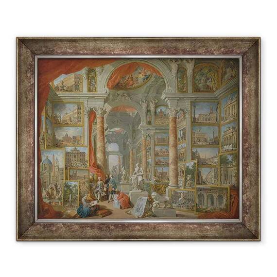 Tablou inramat - Giovanni Paolo Pannini - Roma moderna - - Roveli