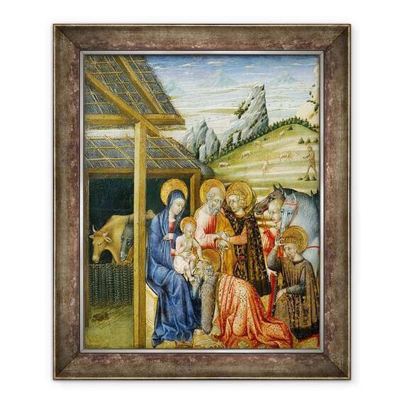 Tablou inramat - Giovanni di Paolo di Grazia - Adorarea Magilor - - Roveli
