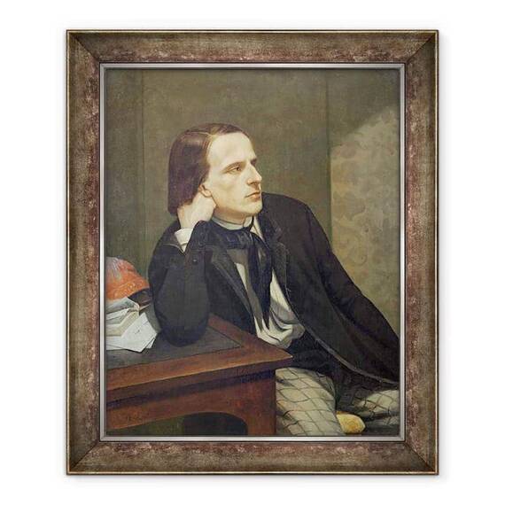 Tablou inramat - Gustave Courbet - Portretul lui Paul Ansout - - Roveli