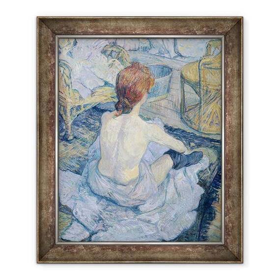Tablou inramat - Henri de Toulouse-Lautrec - Femeie la toaleta ei - - Roveli