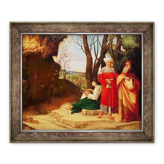Tablou inramat - Giorgione - Cei Trei Filozofi - - Roveli
