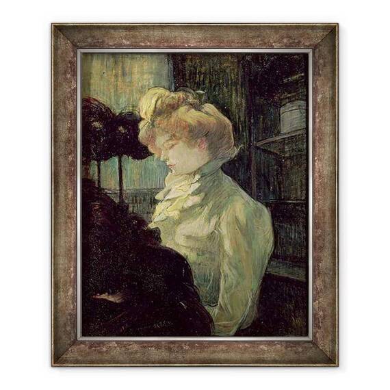 Tablou inramat - Henri de Toulouse-Lautrec - The Milliner - - Roveli