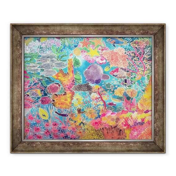 Tablou inramat - Hilary Simon - Coral tropical - - Roveli