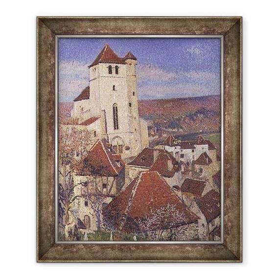 Tablou inramat - Henri Martin - St. Cirq Lapopie - - Roveli