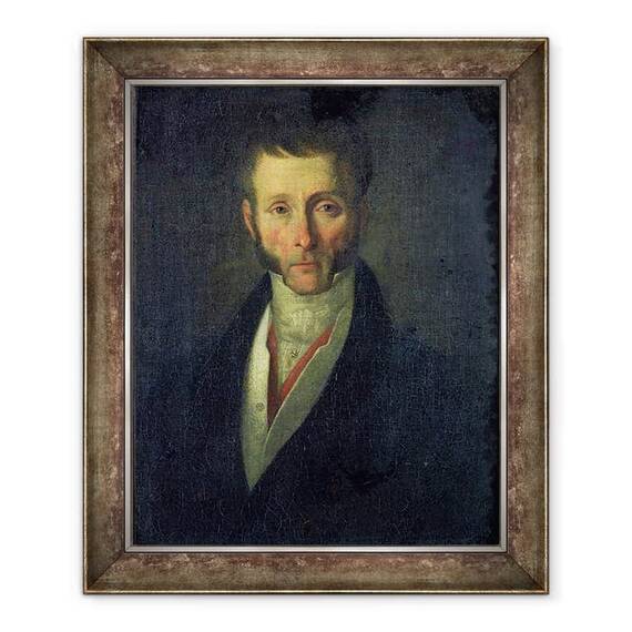 Tablou inramat - Scoala Franceza - Portretul Lui Joseph Fouche 1759-1820 Duce de Otranto - - Roveli