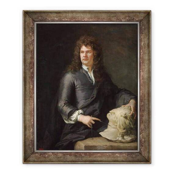 Tablou inramat - Godfrey Kneller - Gibbons ranjind - - Roveli
