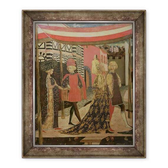 Tablou inramat - Giovanni di Ser Giovanni Scheggia - Adimari Cassone - - Roveli