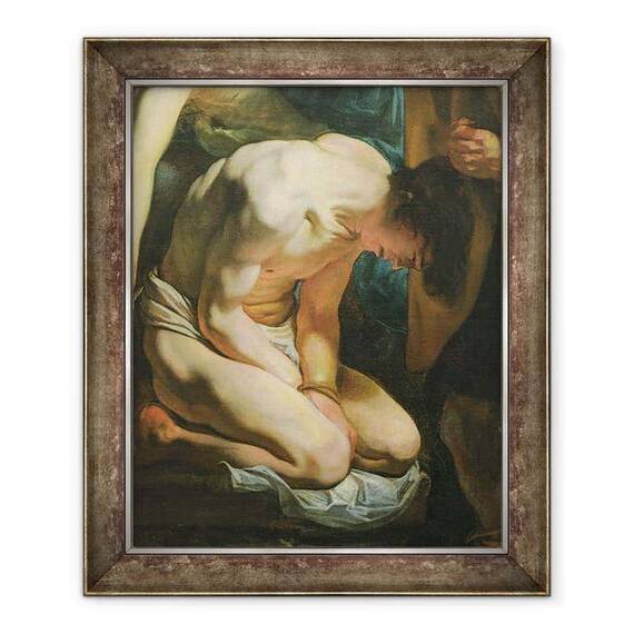 Tablou inramat - Jacob Jordaens - Sacrificiul lui Isaac ulei pe panza - - Roveli