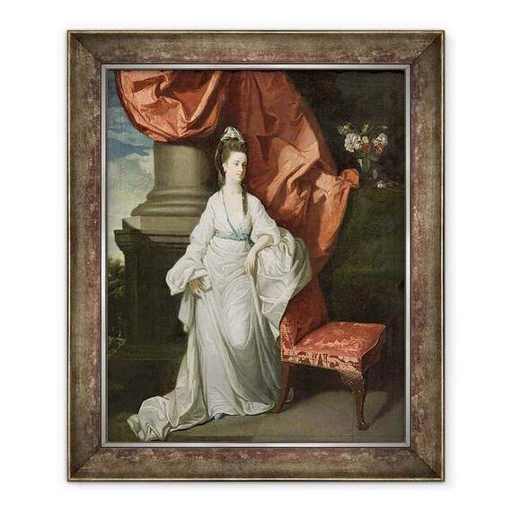 Tablou inramat - Johann Zoffany - Lady Grant, sotia lui Sir James Grant, Bt. - - Roveli