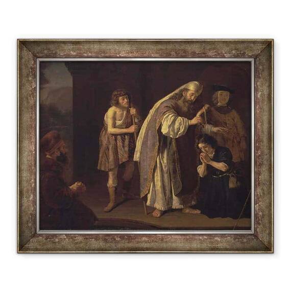 Tablou inramat - Jan Victors - Ungerea lui David - - Roveli