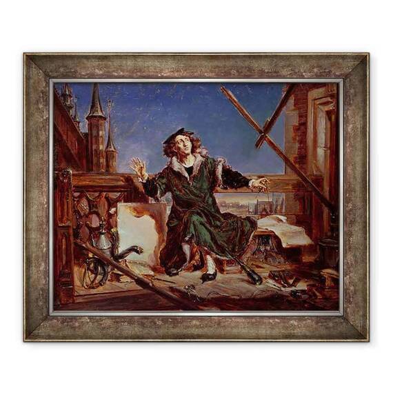 Tablou inramat - Jan Matejko - Nicolaus Copernicus 1473-1543 astronomul - - Roveli
