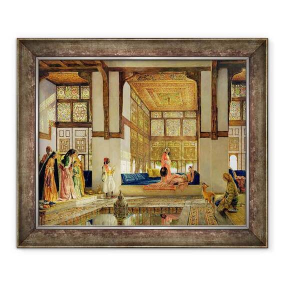 Tablou inramat - John Frederick Lewis - Receptia - - Roveli