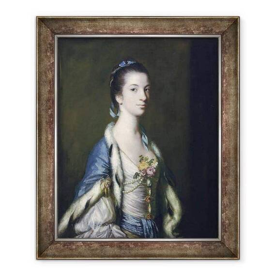 Tablou inramat - Joshua Reynolds - Portret De O Doamna - - Roveli