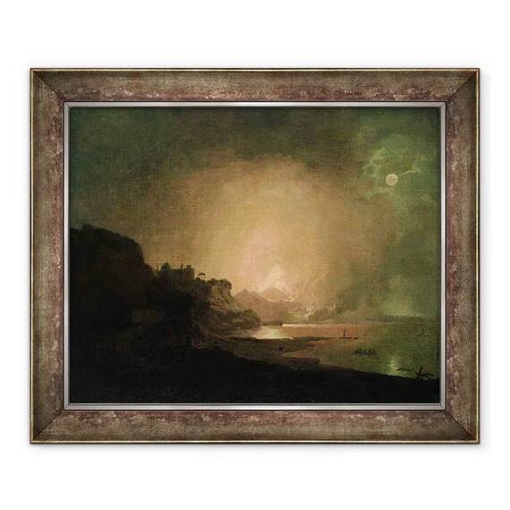 Tablou inramat - Joseph Wright of Derby - Eruptia Muntelui Vezuviu - - Roveli