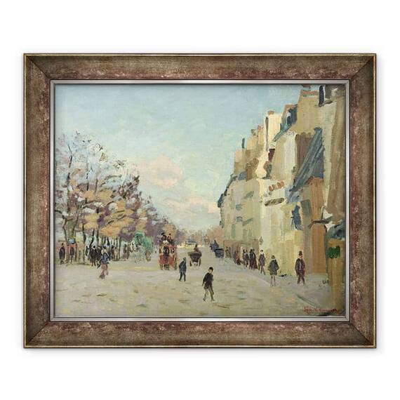 Tablou inramat - Jean Baptiste Armand Guillaumin - Paris, Quai de Bercy, efect de zapada - - Roveli