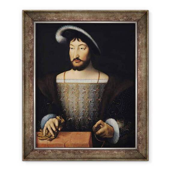 Tablou inramat - Joos van Cleve - François I 1497-1547 - - Roveli