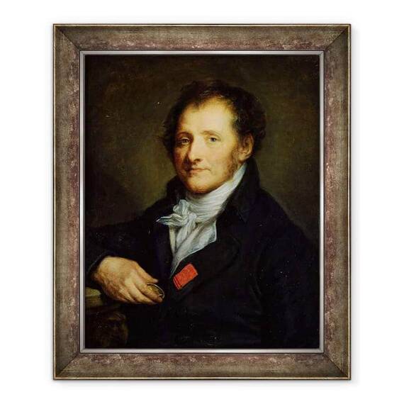 Tablou inramat - Jean Baptiste Greuze - Baronul Dominique Vivant Denon 1745-1825 - - Roveli