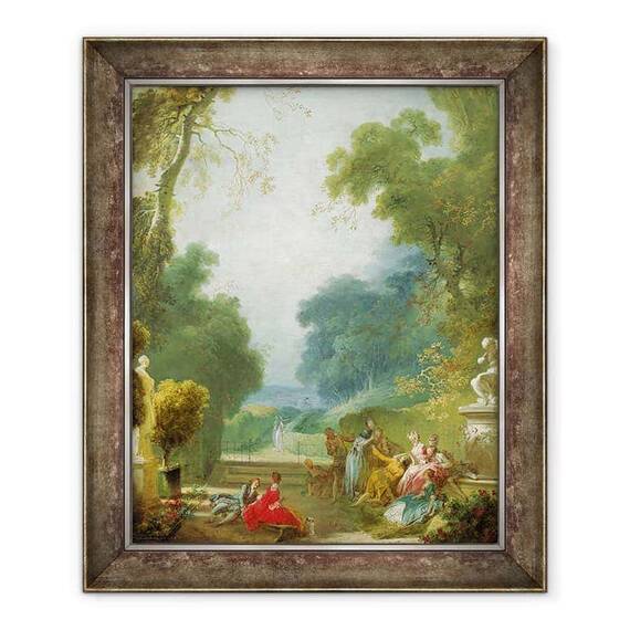 Tablou inramat - Jean-Honore Fragonard - Un joc de Hot Cockles - - Roveli