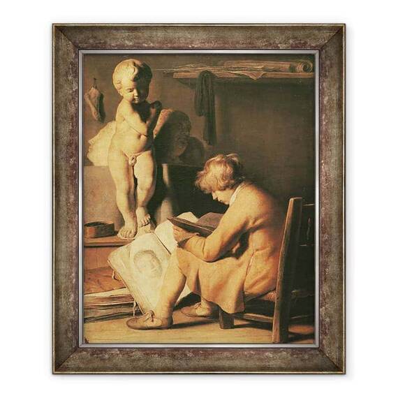 Tablou inramat - Jan Lievens the Elder - Tanarul artist - - Roveli
